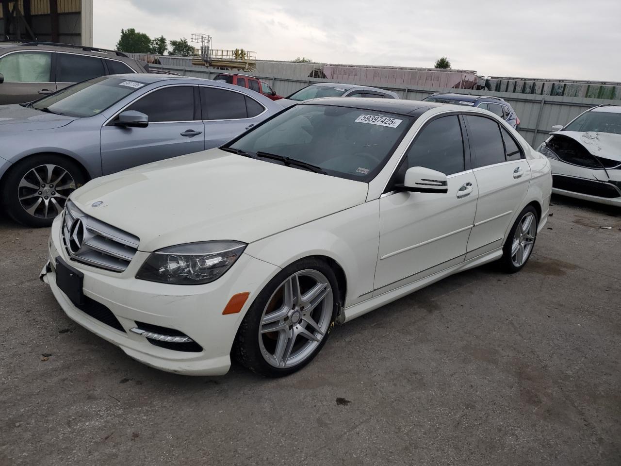 2011 Mercedes-Benz C 300 4Matic grey sedan gas WDDGF8BB1BF542255 photo #1
