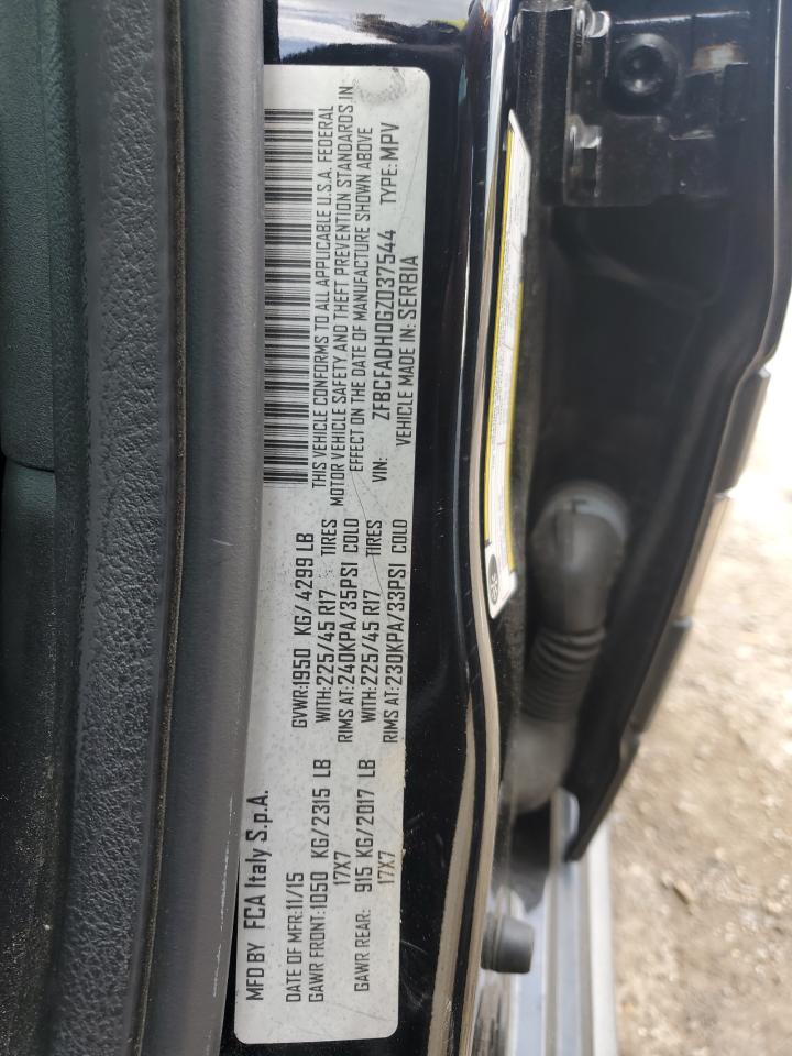 2016 Fiat 500L Trekking VIN: ZFBCFADH0GZ037544 Lot: 61364205