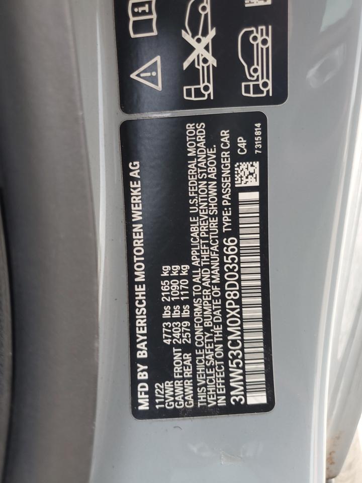 2023 BMW M240Xi VIN: 3MW53CM0XP8D03566 Lot: 62224895