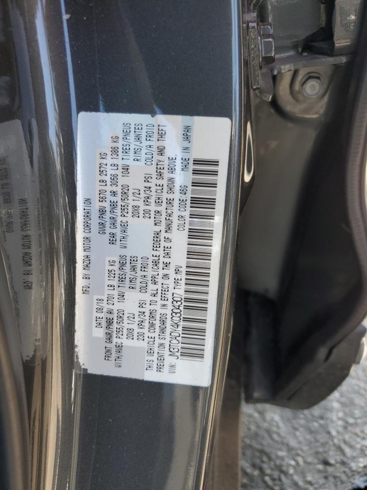 2019 Mazda Cx-9 Grand Touring VIN: JM3TCADY4K0304307 Lot: 61460965