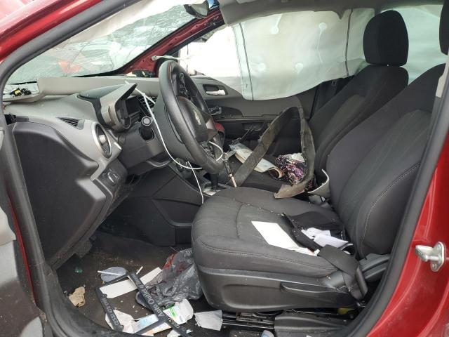Hatchbacks CHEVROLET SONIC 2013 Czerwony