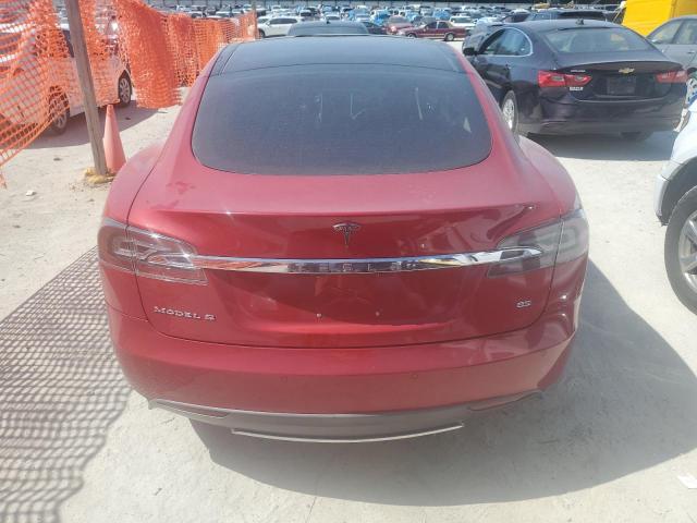  TESLA MODEL S 2014 Czerwony