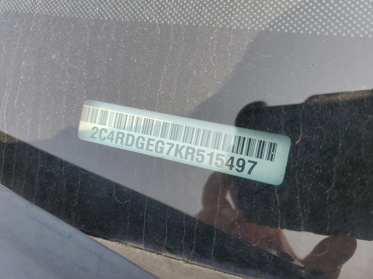 2019 Dodge Grand Caravan Gt VIN: 2C4RDGEG7KR515497 Lot: 61829135