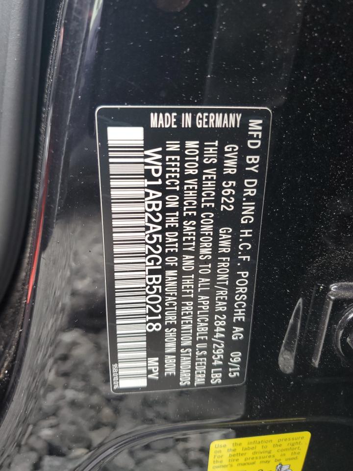 2016 Porsche Macan S VIN: WP1AB2A52GLB50218 Lot: 60772805