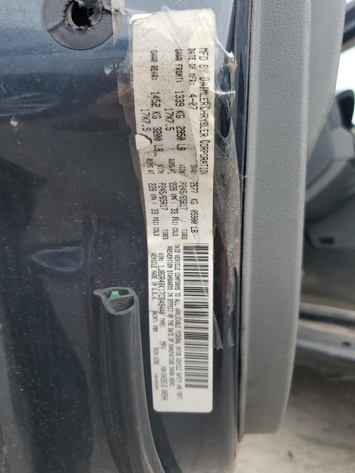 2007 Jeep Grand Cherokee Laredo VIN: 1J8GR48K17C649440 Lot: 62864625