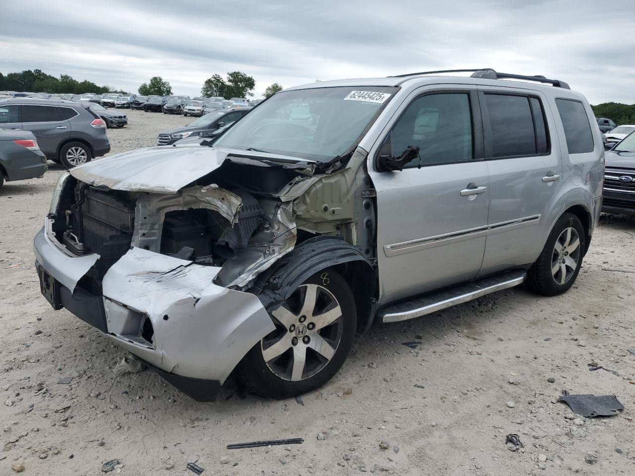 HONDA PILOT 2013 VIN 5FNYF4H94DB019301