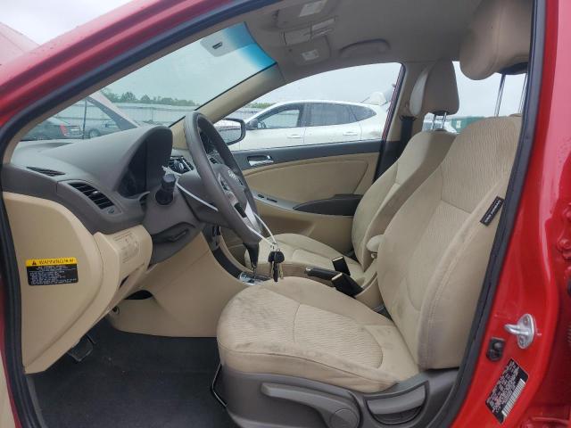  HYUNDAI ACCENT 2014 Czerwony