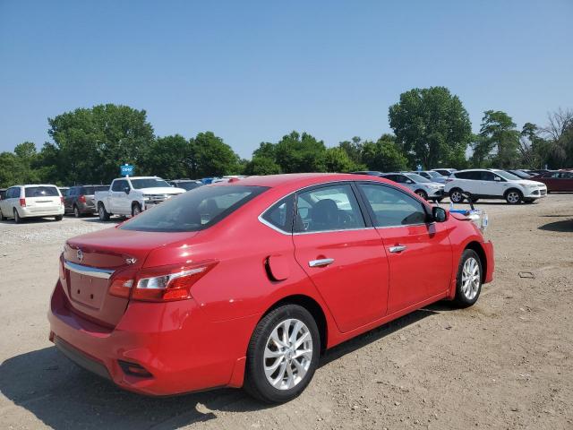  NISSAN SENTRA 2018 Czerwony