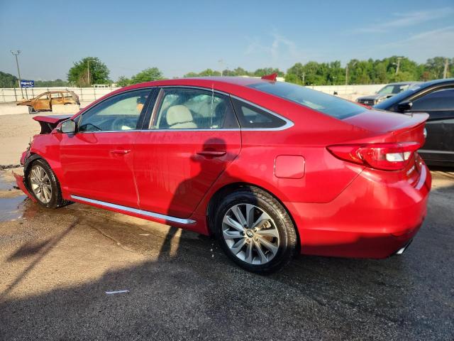  HYUNDAI SONATA 2017 Червоний