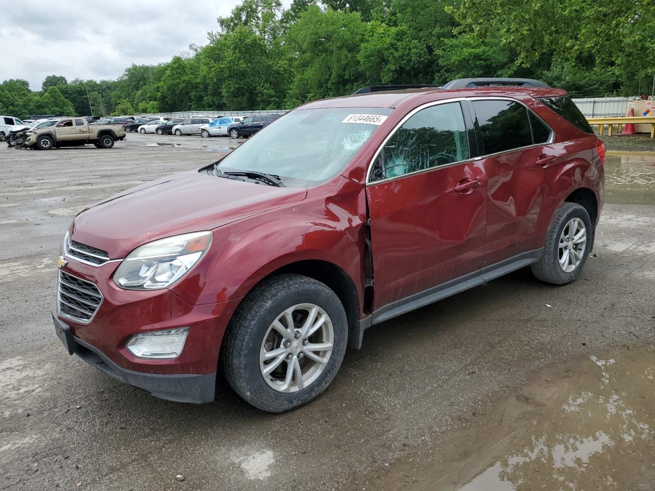 2016 Chevrolet Equinox Lt продається в Ellwood City, PA - Side