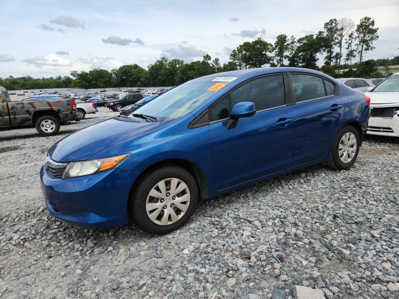2012 Honda Civic Lx იყიდება Byron-ში, GA - Rear End