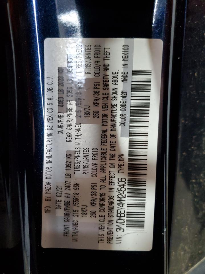 2021 Mazda Cx-30 Premium Plus VIN: 3MVDMBEY4MM246406 Lot: 60456905