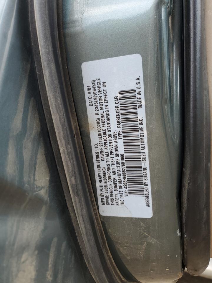 2002 Subaru Legacy Outback Limited VIN: 4S3BH686827601860 Lot: 61432045