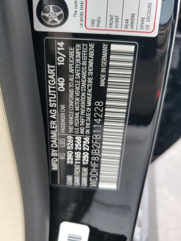 2015 Mercedes-Benz E 350 4Matic VIN: WDDHF8JB2FB114228 Lot: 62962035