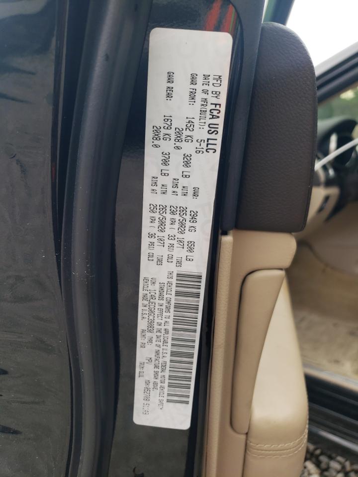 JEEP GRAND CHER 2016 VIN 1C4RJECG0GC390830 zdjęcie 13