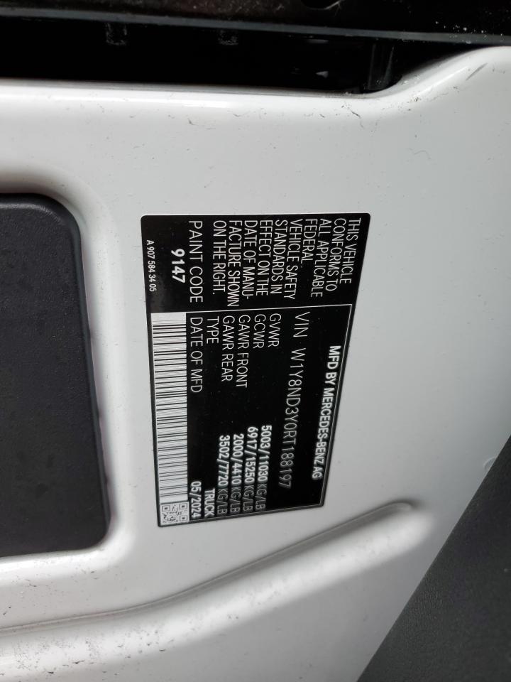 2024 Mercedes-Benz Sprinter 3500 VIN: W1Y8ND3Y0RT188197 Lot: 60211585