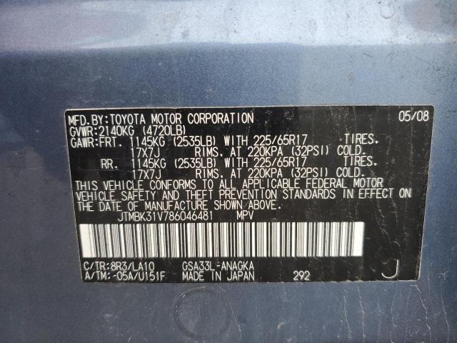 2008 TOYOTA RAV4 LIMITED  