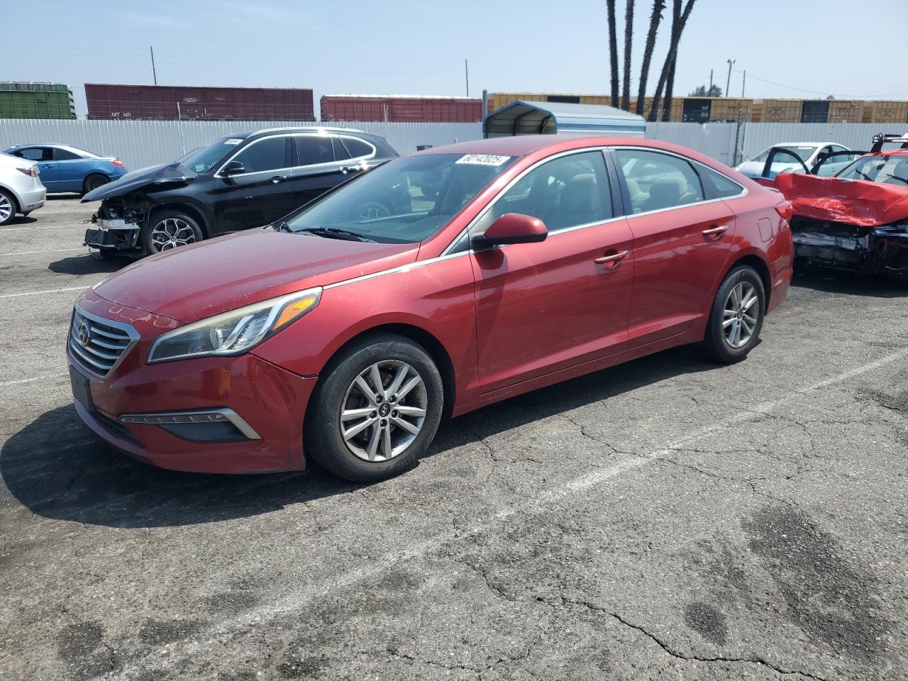 2015 Hyundai Sonata Se იყიდება Van Nuys-ში, CA - Front End