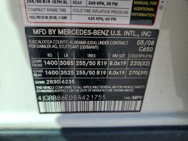 2008 MERCEDES-BENZ ML 350