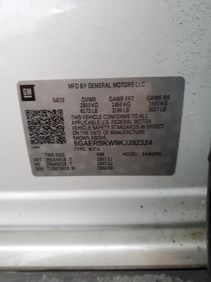 2019 Buick Enclave Essence VIN: 5GAERBKW9KJ282324 Lot: 61233965