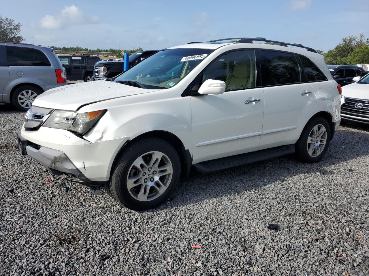 2007 Acura Mdx Technology продається в Riverview, FL - Front End