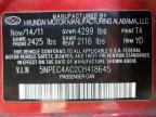 2012 Hyundai Sonata Se   продається в East Granby, CT - Rear End