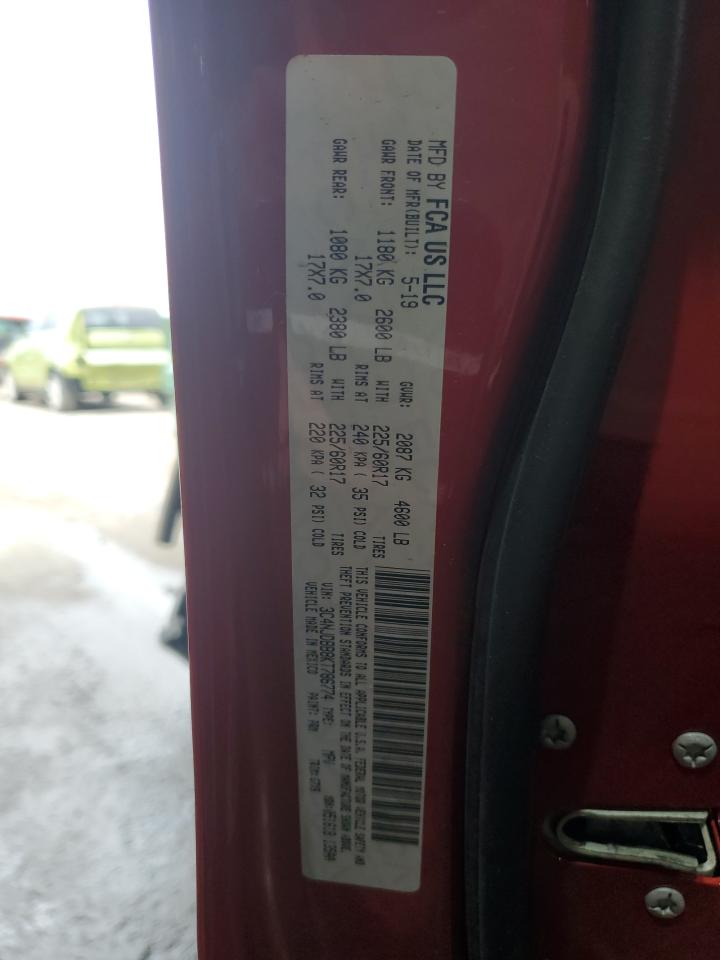 2019 Jeep Compass Latitude VIN: 3C4NJDBB8KT786774 Lot: 61434785