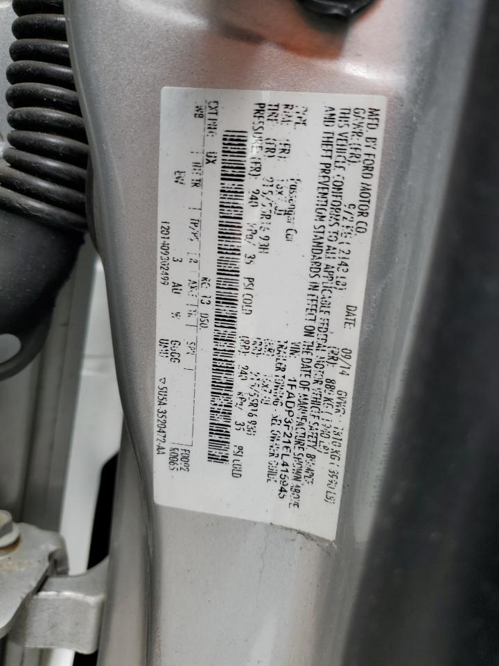 2014 Ford Focus Se VIN: 1FADP3F21EL415945 Lot: 63029265
