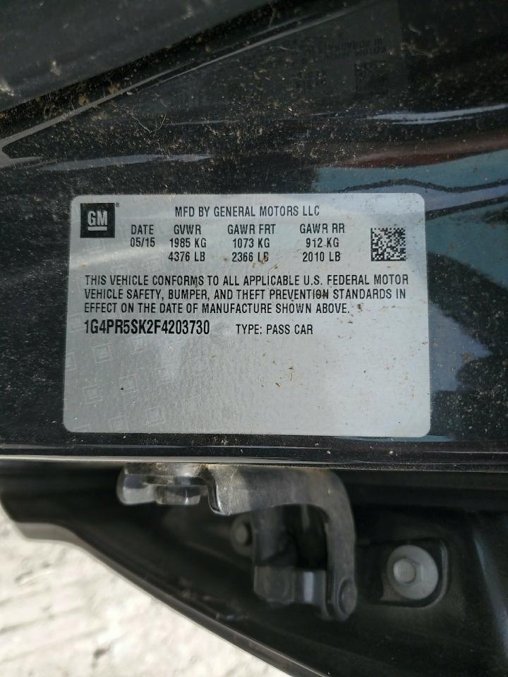 2015 Buick Verano Convenience VIN: 1G4PR5SK2F4203730 Lot: 59499745