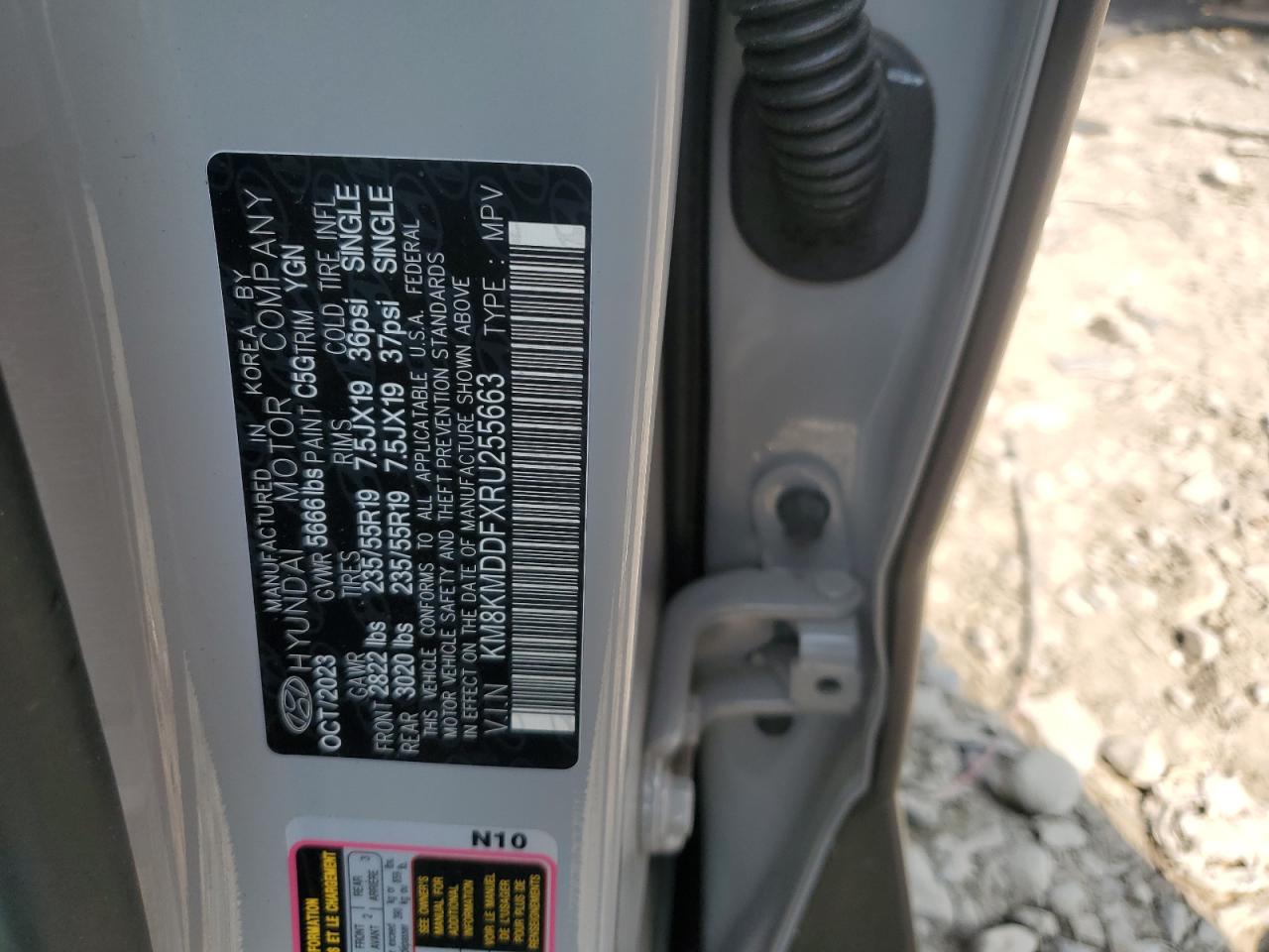 2024 Hyundai Ioniq 5 Se VIN: KM8KMDDFXRU255663 Lot: 59849545