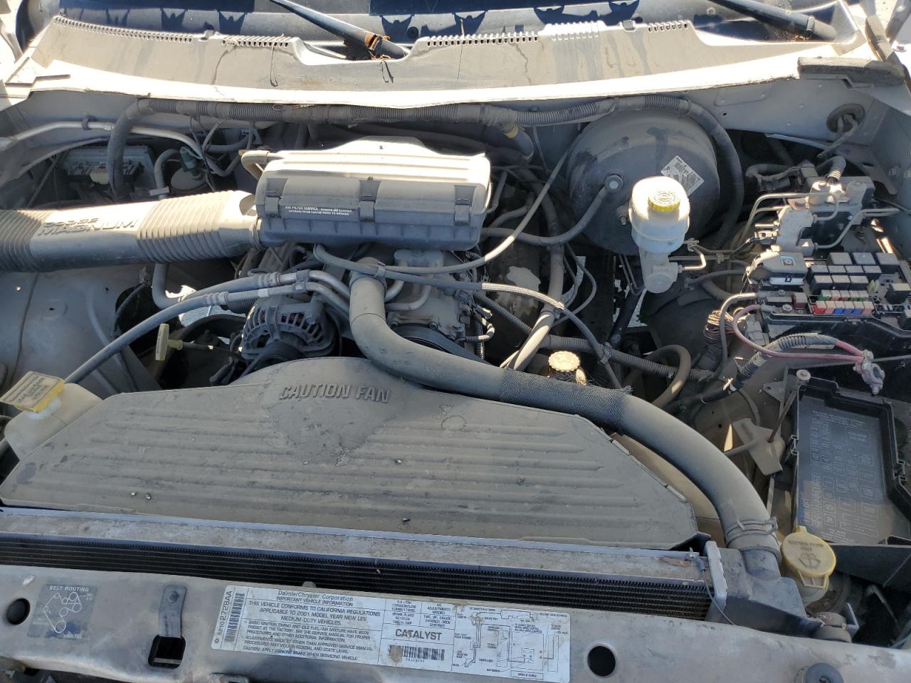 2001 Dodge Ram 2500 VIN: 3B7KC26Z61M266400 Lot: 62605135