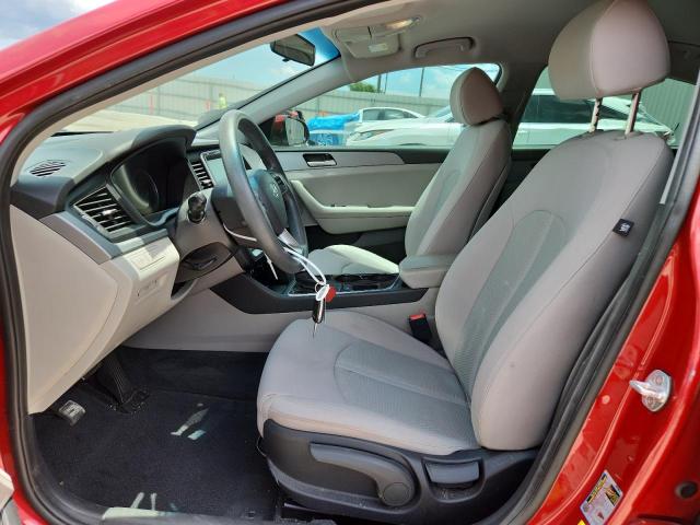  HYUNDAI SONATA 2018 Czerwony