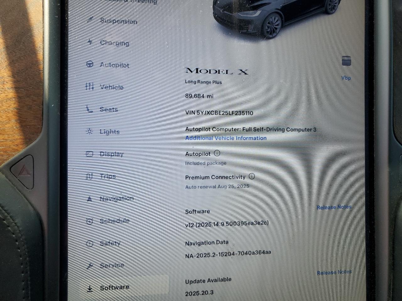 2020 Tesla Model X VIN: 5YJXCBE25LF235110 Lot: 61850045