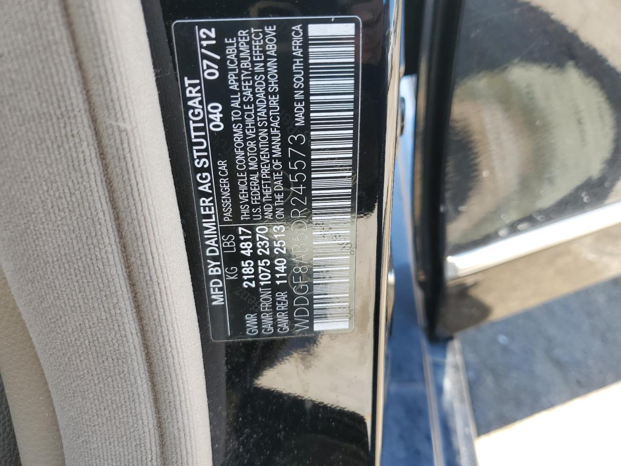2013 Mercedes-Benz C 300 4Matic VIN: WDDGF8AB5DR245573 Lot: 62135345