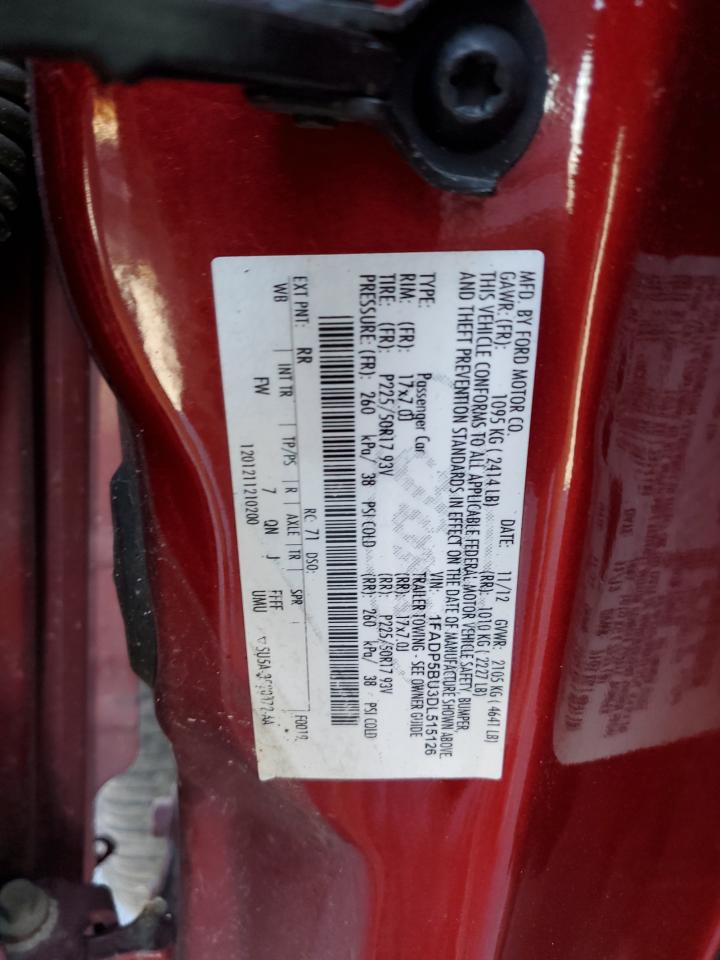 2013 Ford C-Max Sel VIN: 1FADP5BU3DL515126 Lot: 62732275