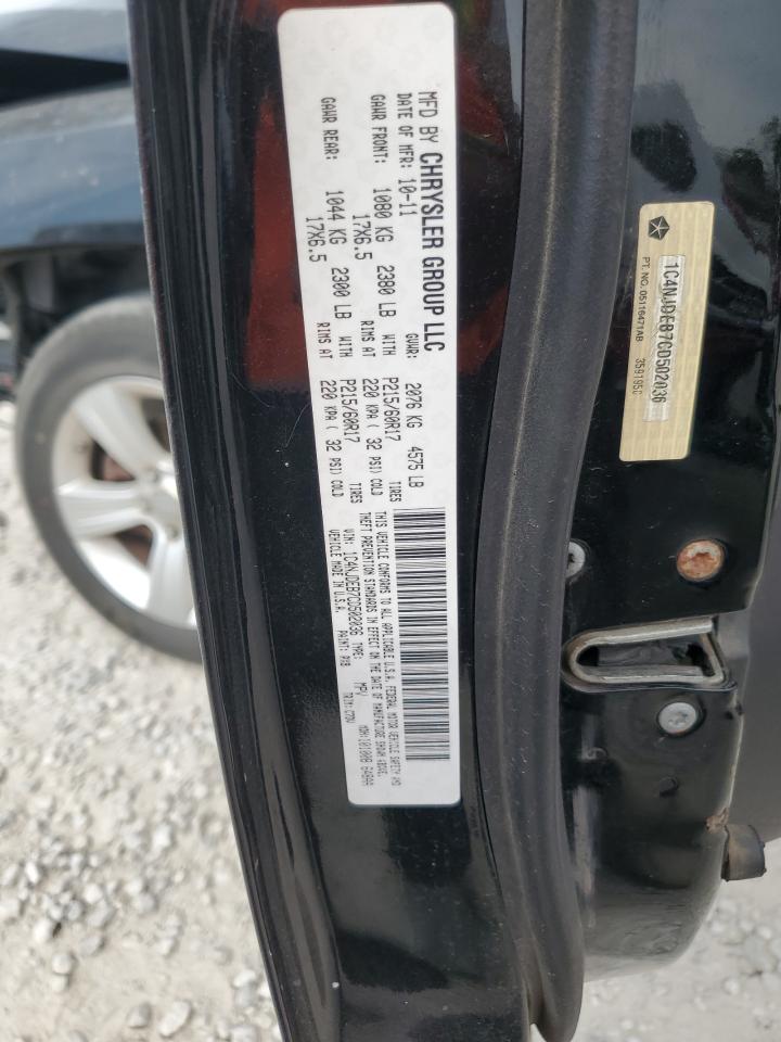 2012 Jeep Compass Latitude VIN: 1C4NJDEB7CD502036 Lot: 60093185