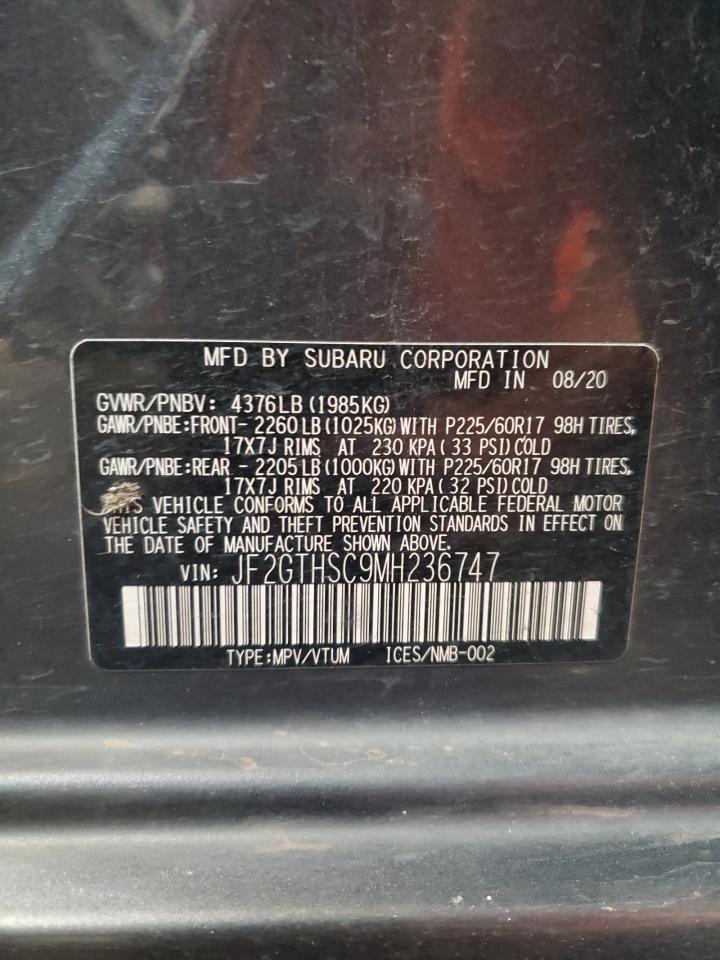 2021 Subaru Crosstrek Sport VIN: JF2GTHSC9MH236747 Lot: 61673935