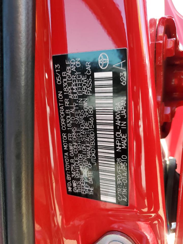 TOYOTA PRIUS 2013 VIN JTDKDTB38D1546180 фото 12
