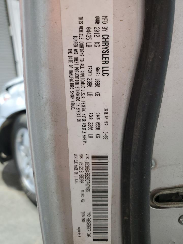 2008 Dodge Caliber Sxt VIN: 1B3HB48B28D747485 Lot: 61146155