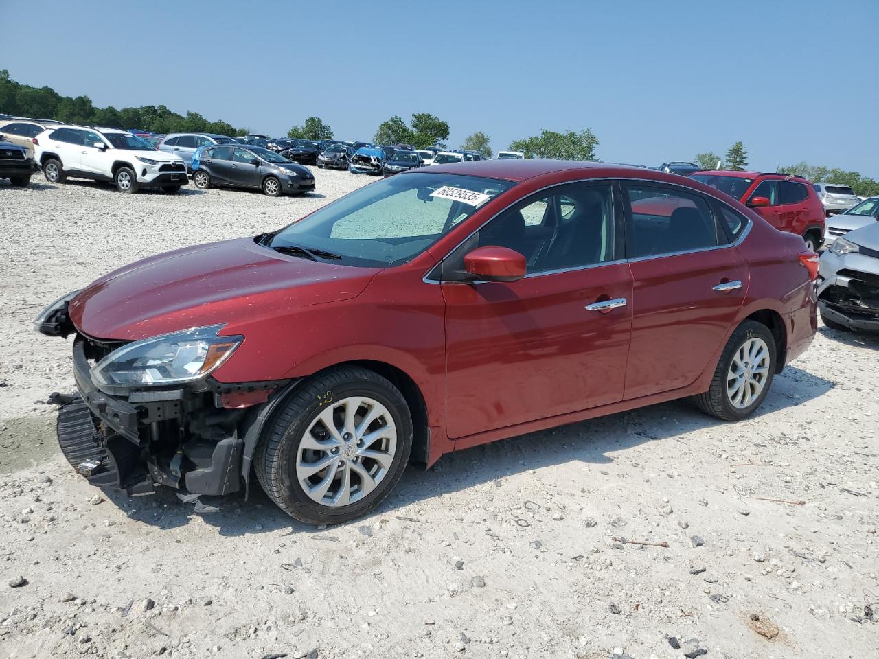 2019 Nissan Sentra S na sprzedaż w West Warren, MA - Front End