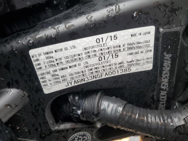 2015 YAMAHA FZ09   