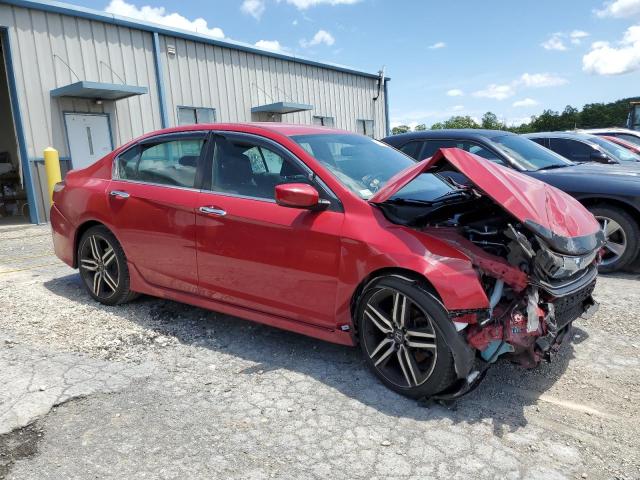  HONDA ACCORD 2017 Czerwony