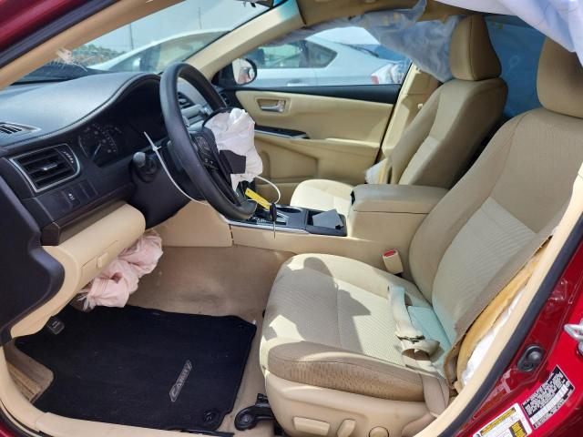  TOYOTA CAMRY 2015 Red