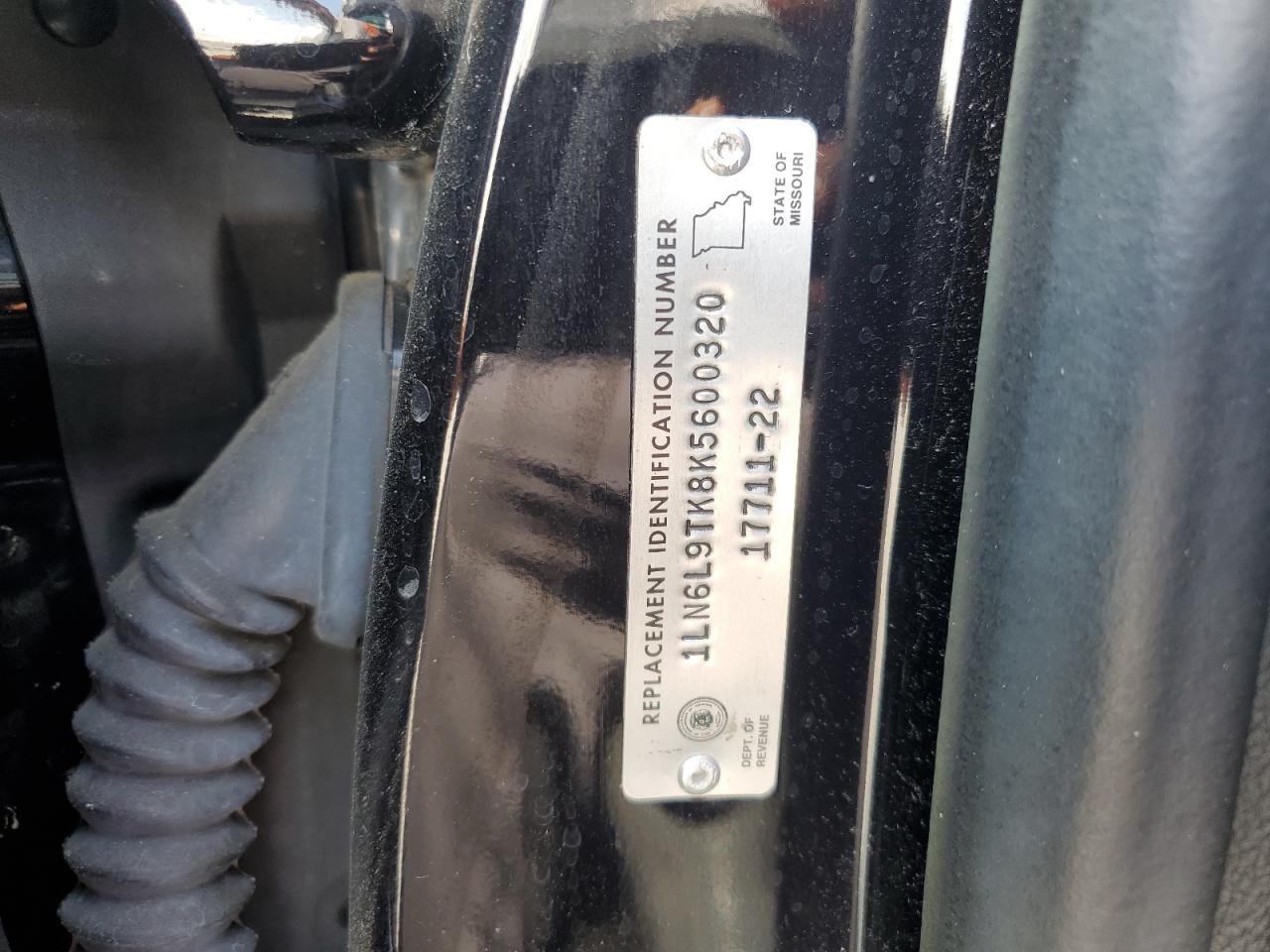 2019 Lincoln Continental Select VIN: 1LN6L9TK8K5600320 Lot: 61944965