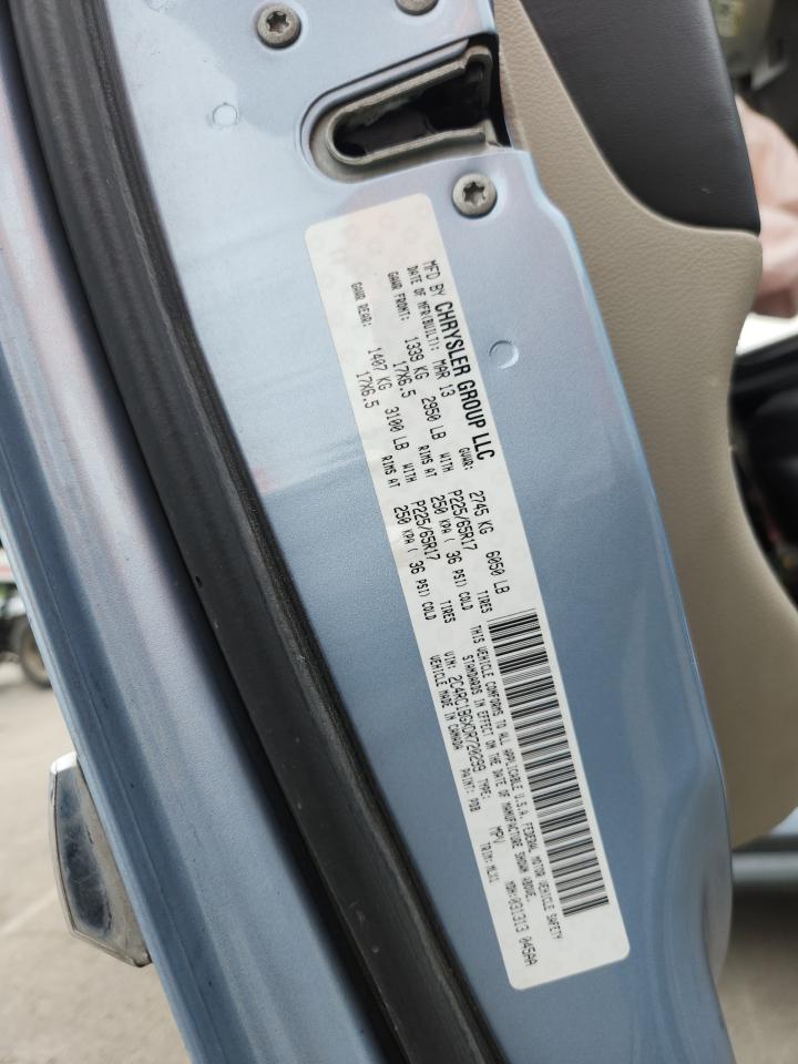 2013 Chrysler Town & Country Touring VIN: 2C4RC1BGXDR720299 Lot: 59750435