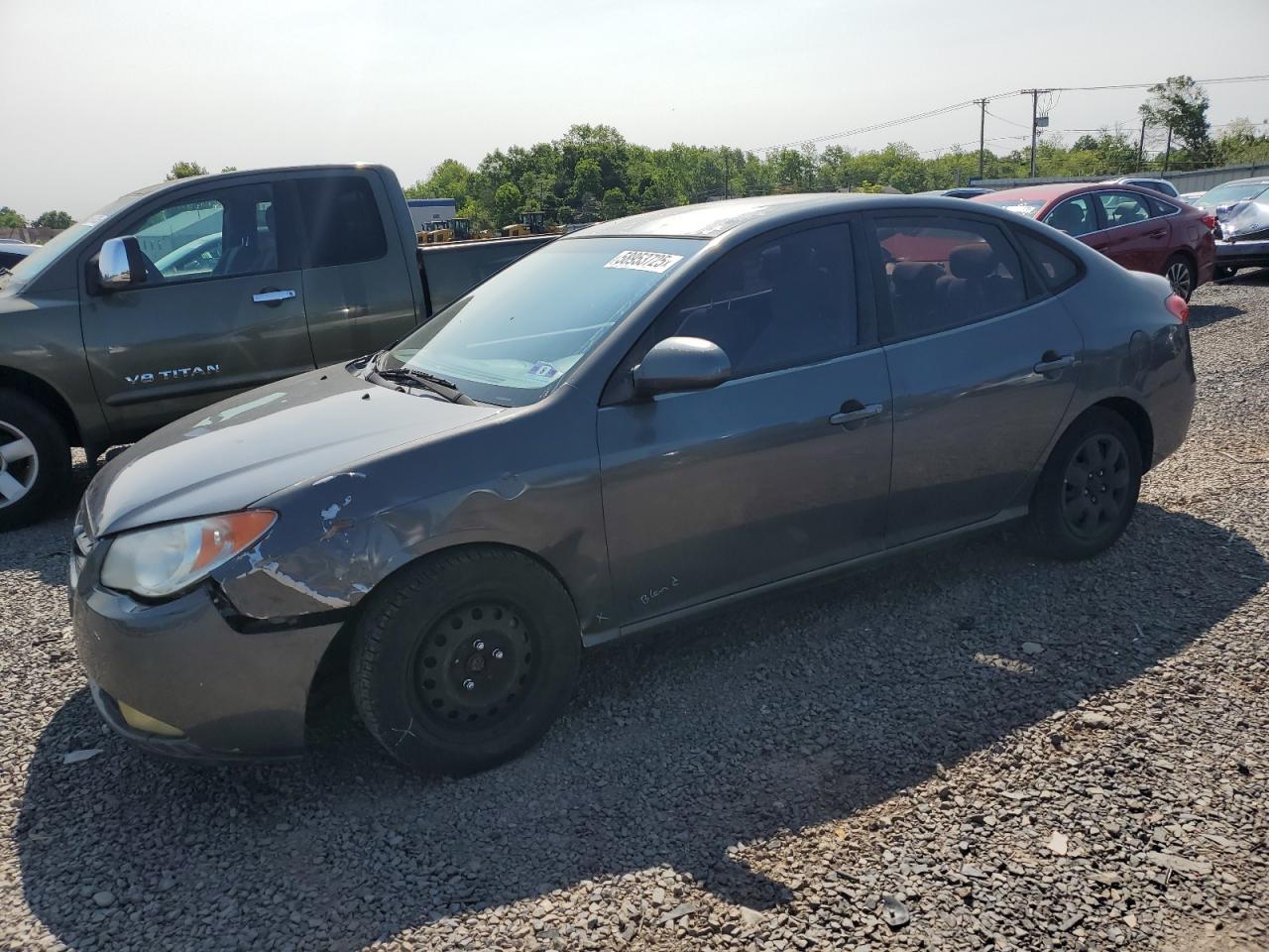 2007 Hyundai Elantra Gls de vânzare în Hillsborough, NJ - Front End