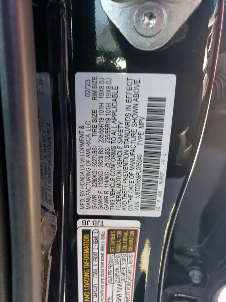2023 Acura Rdx Technology VIN: 5J8TC2H59PL005045 Lot: 60412925