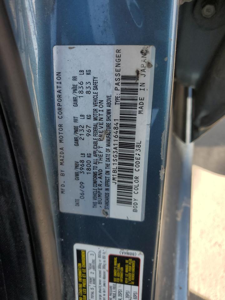 2010 Mazda 3 I VIN: JM1BL1SG3A1164841 Lot: 59814655