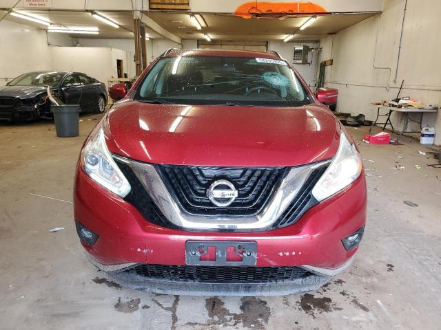  NISSAN MURANO 2017 Czerwony