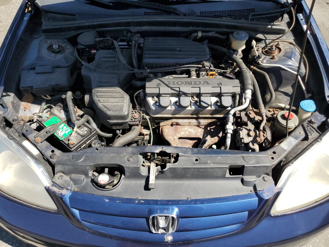 2003 Honda Civic Lx VIN: 2HGES16523H537334 Lot: 62080275